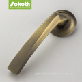 zinc alloy antique brass exterior front entrance luxury brass door handle